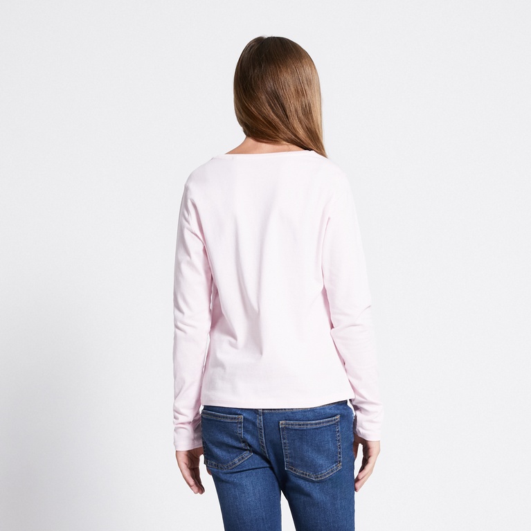 Basic long sleeve top "Fredrika star" Soft Pink